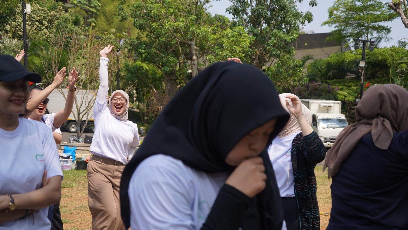 Reaksi regu saat hasil lomba diumumkan