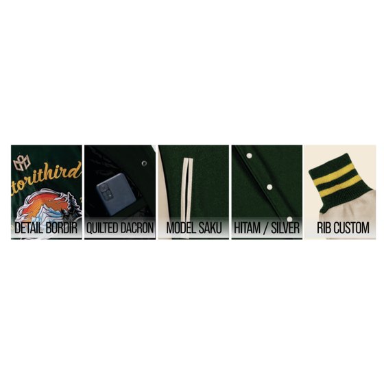 Jaket Varsity Gold Class VRS01