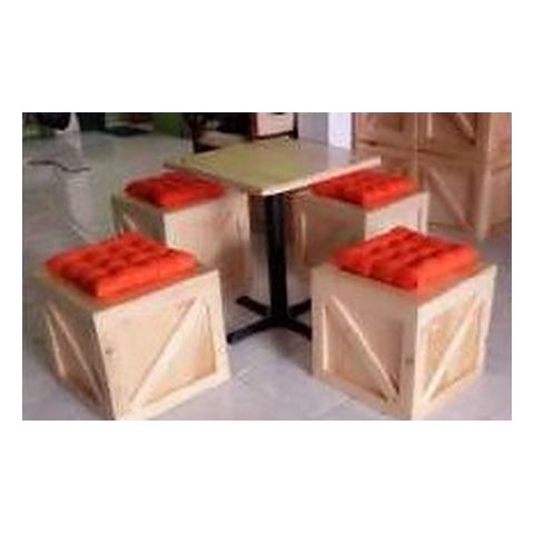 Sewa Puff Kayu Set
